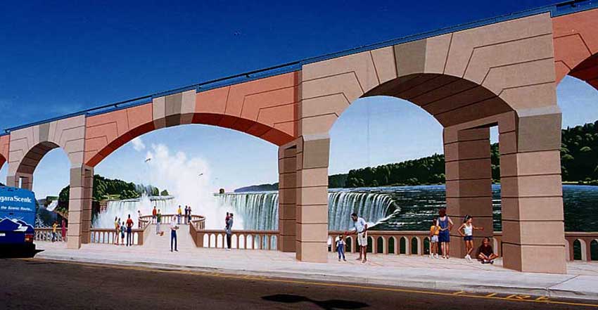 Fantasy art walls surreal illusion architecture murals  painting picture