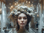 Victorian Blossom: Portrait of Innocence