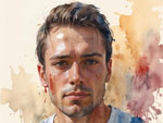 Refined Poise: Portrait of a Young Man